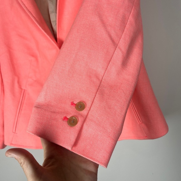 Loft NWT Coral Two Button Blazer Jacket Sz 14 - Picture 5 of 9